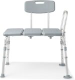 Dr Dunley Tub Transfer Bench with Anti-Slip Suction Feet (400 Pound Capacity)