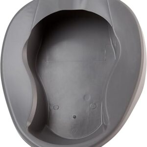 Pontoon Bedpans, Plastic, Graphite, 2 qt, 250 lbs Weight Capacity, 1 Count